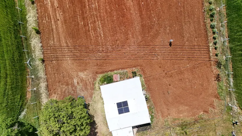 Proje sahasının drone ile üstten görünümü